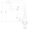 Смеситель GRANULA GR-2301 черный 2301 CHEPHYII